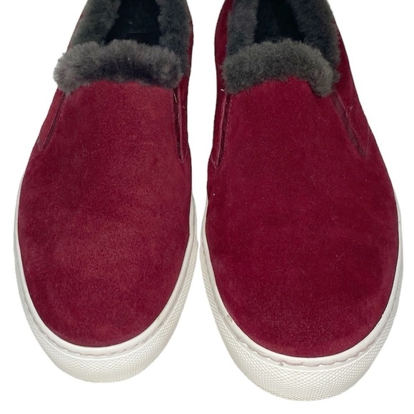 M. Gemi The Cerchio Shearling
Sneakers Burgundy Size 38 1/2 US 8 Made in Italy - Picture 7 of 10